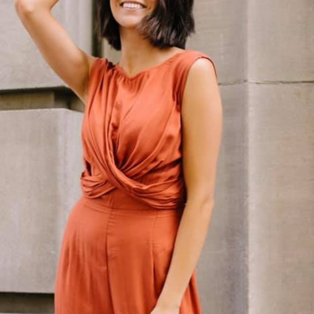 Exotic Bali Jumpsuit In Cayenne